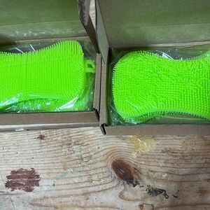 NWT Four Total Silicone Dish Sponge, Brush-Free Dishwashing Better Sponges